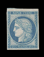 N°4 - 25c Bleu - Signé Calves - TB - 1849-1850 Ceres