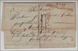 MARQUES D'ARMEES N°43 - ARM. D'ALLEMAGNE (Rge) - 1811 - Pr Hanovre - TB - 1801-1848: Precursores XIX