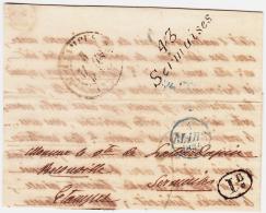 CURSIVES 43 Sermaises - De PARIS - 9/3/1839 - TB - 1801-1848: Precursori XIX