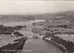 Suisse -  Lac De Gruyère - Vue Aérienne - Postmarked Sorens 1949 - Sorens