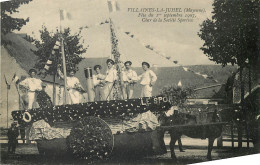 53 - MAYENNE - Villaines La Juhel - Fête Du Ier Septembre 1907 - Char De La Société Sportive - Villaines La Juhel