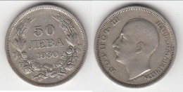 **** BULGARIE - BULGARIA - 50 LEVA 1930 BORIS III - ARGENT - SILVER **** EN ACHAT IMMEDIAT - Bulgaria