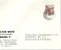 Feldpost Karte  "Witz, Basel"  Mil.San.Anstalt 8 - Birsfelden             1940 - Poststempel