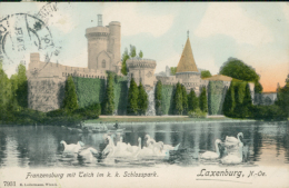 AT LAXENBURG / Franzensburg Mit Teich Im K. K. Schlosspark / CARTE COULEUR - Laxenburg