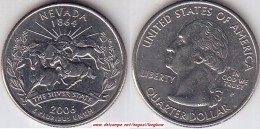 USA 25 Cents 2006 Nevada KM#382 - Used - 1999-2009: State Quarters