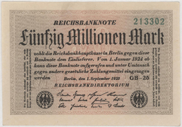 Fünfzig Millionen Mark / 50 Millionen Mark - Reichsbanknote - German Reich / Deutsches Reich - Year 1923 - 50 Miljoen Mark