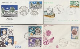 MALI+MADAGASCAR+NIGER+MAURITANIE  FDC  SPACE    Réf  E778 - Other & Unclassified