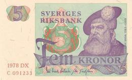 SWEDEN 5 KORONOR 1978 P-51d AU/UNC [ SE51d ] - Suecia