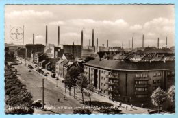 Leverkusen - S/w Kölner Straße Mit Blick Zum Bayer Werk - Leverkusen