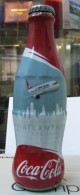 AC - TURKISH AIRLINES THY & COCA COLA ATLANTA USA SHRINK WRAPPED EMPTY GLASS BOTTLE LIMITED EDITION TURKEY - Bouteilles