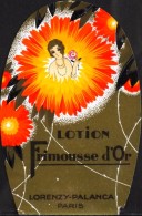 ETIQUETTE ANCIENNE De Parfum - Lotion FRIMOUSSE D'OR - Lorenzy-Palanca - Paris - BE.- - Etiquettes