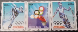 Yugoslavia, 1994, Mi: 2654/56 (MNH) - Invierno 1994: Lillehammer