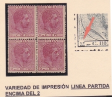 1884-160 CUBA ESPAÑA SPAIN. ANTILLAS. ALFONSO XII. 1884. Ed.69. 2c. BLOCK 4. MH. - Prephilately