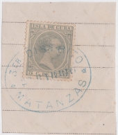 1891-48 CUBA ESPAÑA SPAIN. ALFONSO XIII. 1891. Ed.127. 5c USO FISCAL. - Prephilately