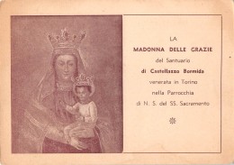 04628 "TORINO-LA MADONNA DELLE GRAZIE - PARROCCHIA DI N.S. DEL SS. SACRAMENTO´"  EFFIGE.  CART NON SPED - Virgen Mary & Madonnas