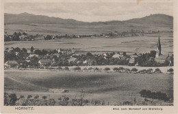 AK Ortsansicht Hörnitz Blick Nach Bertsdorf Mit Breiteberg Bei Zittau Hainewalde Oderwitz Olbersdorf Jonsdorf - Bertsdorf-Hoernitz