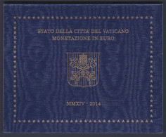 2014 VATICANO "DIVISIONALE 8 MONETE" FDC BU - Vatikan