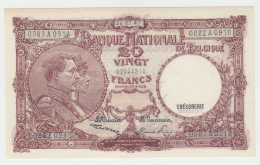 Belgium 20 Francs 1947 AUNC Banknote Pick 111 - Sonstige & Ohne Zuordnung