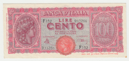 Italy 100 Lire 1944 VF++ Pick 75a 75 A - 100 Liras
