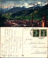 1947c) Cartolina -di Poschiavo-panorama-viaggiata - Poschiavo