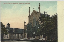 HAMILTON - Christ Church Cathedral - Colored Card - Ed. Valentine & Sons Publishing Co., Montréal & Toronto - Hamilton
