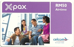 Malaysia - Celcom X-pax - Young People - GSM Refill 50RM, Exp. 16.06.2007, Used - Malasia