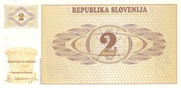 Slovenia 2 Tolarjev ND (1990), UNC (P-2a, B-202a) - Slovénie