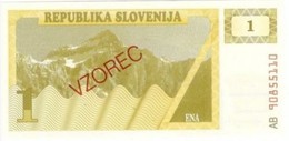Slovenia 1 Tolar ND (1990), UNC (P-1s, B-201as1) - Slovenië