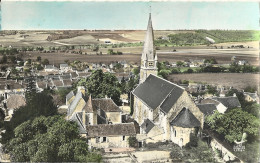 CPSM Morée - Vue Aérienne - Eglise - Moree