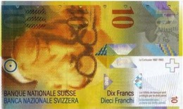 Switzerland 10 Francs ND (1996), UNC, P-66b, CH B349b - Switzerland