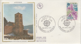 Enveloppe  FDC  1er  Jour  ANDORRE  ANDORRA     EUROPA     1977 - 1977