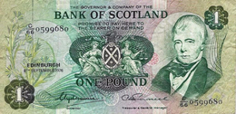 SCOTLAND 1 POUND 1976 P-111c VF RARE S/N C/66 0599680 [SQ111c] - 1 Pound