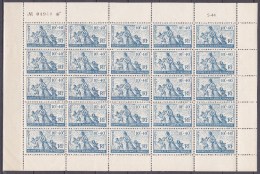 N° 66 Colonies Française : Au Profit Des Oeuvresd De Solidarité Française. Rare Feuille De 25 Timbres Neuf:  Faire Offre - 1950 Œuvres Sociales De La France D'Outre-Mer