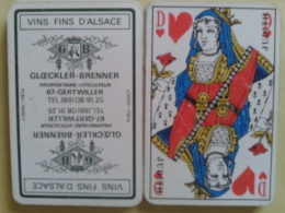 VINS FINS D'ALSACE. Gloekler-Brenner 67 Gertwiller. Jeu De 32 Cartes. Usagé Sans étui - 32 Cartas