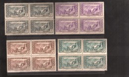 ANDORRE FRANCESA Nº 24--25--26--27   BLOQUE DE CUATRO - Used Stamps