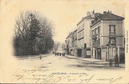 Montélimar - Avenue De La Gare - Librairie Baume - Carte Dos Simple De 1903 - Montelimar