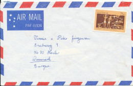 Australia Small Air Mail Cover Sent To Denmark (there Are No Cancel On Stamp Or Cover) - Lettres & Documents