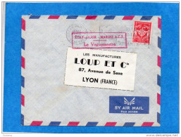 MARCOPHILIE-lettre FM -SENEGAL--cad  1957-DAKAR   +cachet ETAT MAJOR MARINE ACF -Stamp FM N°12 -pour Françe - Lettres & Documents