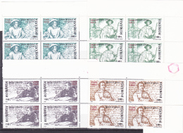 1999 - PERSONALITES Mi No 5416/5419 Et Yv No 4543/4546 MNH,IN BLOCK OF FOUR. - Nuovi