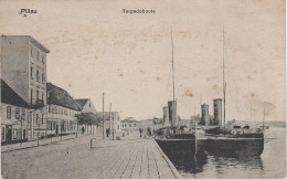 AK Kaliningrad Baltijsk Pillau Hafen Torpedoboote Marine Frisches Haff Militär Post Stempel Marinepost Bei Königsberg - Ostpreussen