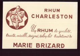 B094 -  BUVARD -  RHUM CHARLESTON - MARIE BRIZARD - Liquor & Beer