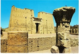 CPM EGYPTE HAUTE-EGYPTE EDFOU - Le Grand Pylône Du Temple De Horus - 1990 - Edfu