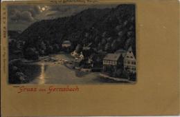 CPA LITHO Gruss Non Circulé Allemagne Germany Gernsbach - Sonstige & Ohne Zuordnung