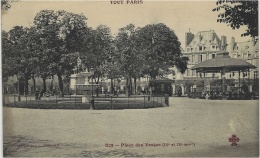 TOUT PARIS - 1129-Place Des Vosges  " III Et IV è  Arrond.  Ed. Fleury - Arrondissement: 03
