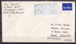 CANADA, 2003, Airmail Cover From Canada To India, - Brieven En Documenten