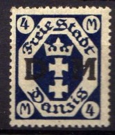 Danzig 1922 Dienstmarken Mi 20 * [100716XVII] - Officials