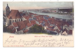 0-8300 PIRNA, Blick Auf Pirna Mit Copitz, 1901 - Pirna