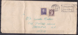 CANADA, 1956,  Cover  From Canada To India, 2 Stamps, Queen - Storia Postale