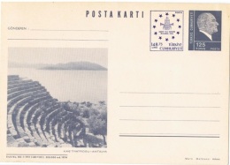 ARC-L27 - TURQUIE Entier Postal Carte Illustrée KAS TIYATROSU - ANTALIA - Ganzsachen