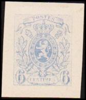 1866. Weapon.6 CENTIMES. Essay. Blue. (Michel: ) - JF194682 - Prove E Ristampe